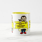 Ik heb het overleefd tweekleurige koffiemok (Center)