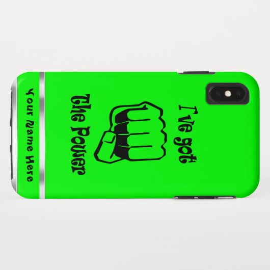 Ik heb het Power iPhone XS Max Hoesje (Achterkant (horizontaal))