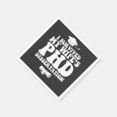 Ik heb het proefschrift van mijn vrouw overleefd servet (Hoek)