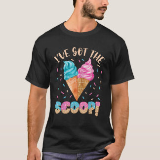 Ik heb het Scoop Gender Reveal Ice Cream-thema T-shirt
