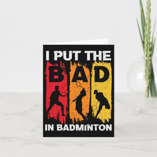 Ik heb het slechte in Badminton 5 gezet Kaart (Voorkant)
