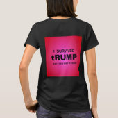 Ik heb het T-shirt 'tRUMP overleefd (Achterkant)