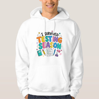 Ik heb het testseizoen overleefd Schoolhumor Hoodie