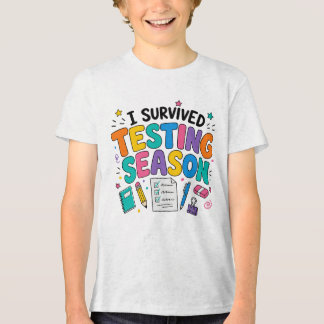 Ik heb het testseizoen overleefd Schoolhumor Tri-Blend Shirt