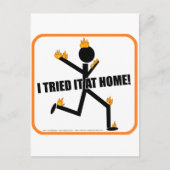 Ik heb het thuis geprobeerd. briefkaart (Voorkant)