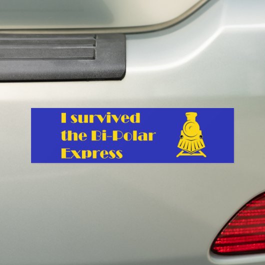 Ik heb het toeristenseizoen overleefd: de BiPolar  Bumpersticker (Op auto)