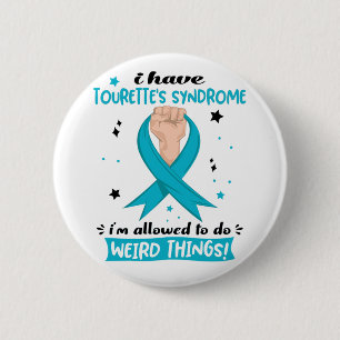 Ik heb het Tourette syndroom, ik mag rare dingen d Ronde Button 5,7 Cm