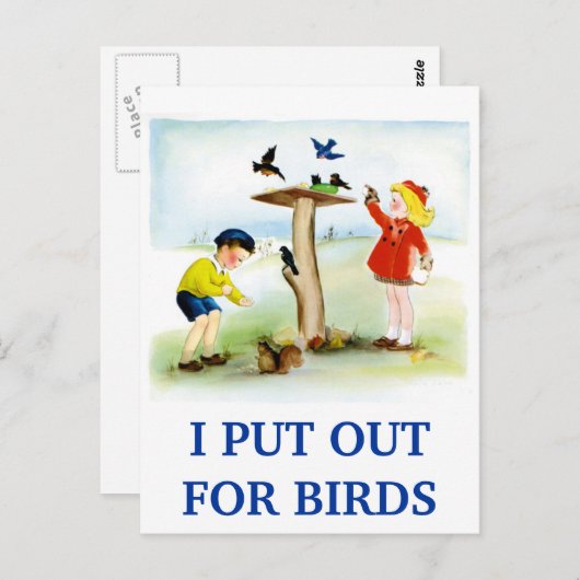 Ik heb het uitgezet briefkaart (Voorkant / Achterkant)