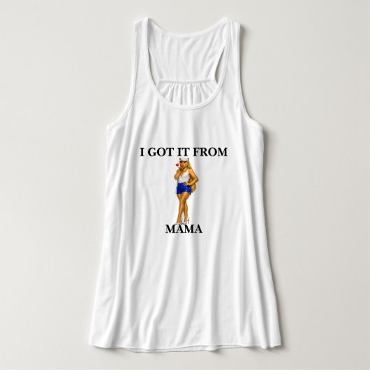 Ik heb het van mama  tanktop (Design voorkant)