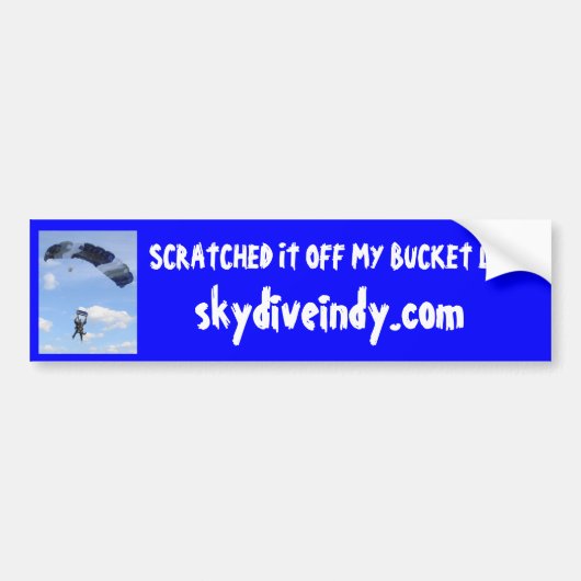 Ik heb het van mijn emmer lijst gekrabd bumpersticker (Voorkant)