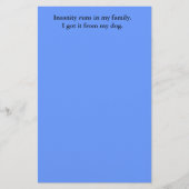 Ik heb het van mijn hond. briefpapier (Voorkant)