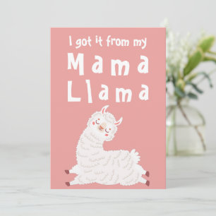 Ik heb het van mijn mama Llama-Moederdag Feestdagenkaart
