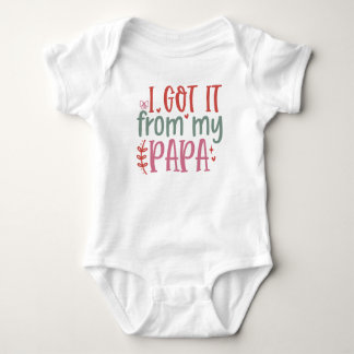 Ik heb het van mijn papa – Baby Jongens Bodytje Romper