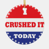 Ik heb het vandaag verknald keramisch ornament (Voorkant)