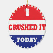 Ik heb het vandaag verknald keramisch ornament (Links)