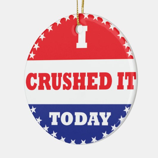 Ik heb het vandaag verknald keramisch ornament (Links)