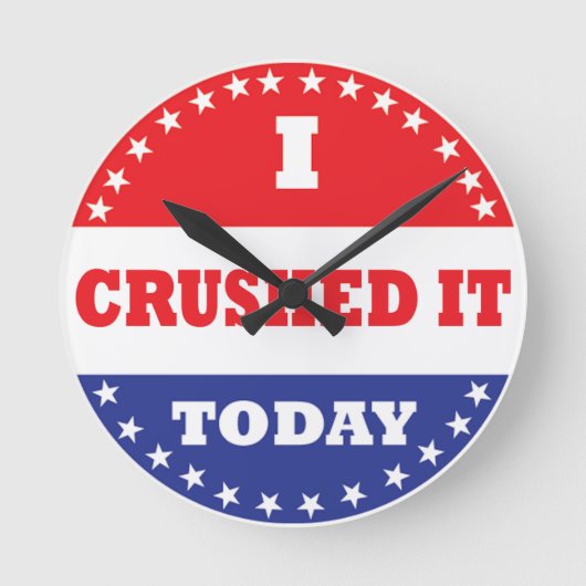 Ik heb het vandaag verknald ronde klok (Voorkant)