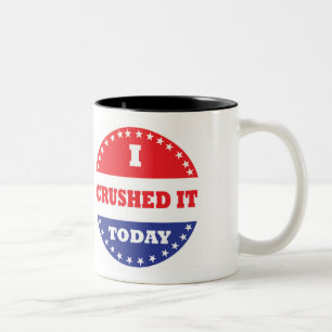 Ik heb het vandaag verknald tweekleurige koffiemok