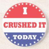 Ik heb het vandaag verknald zandsteen onderzetter (Voorkant)