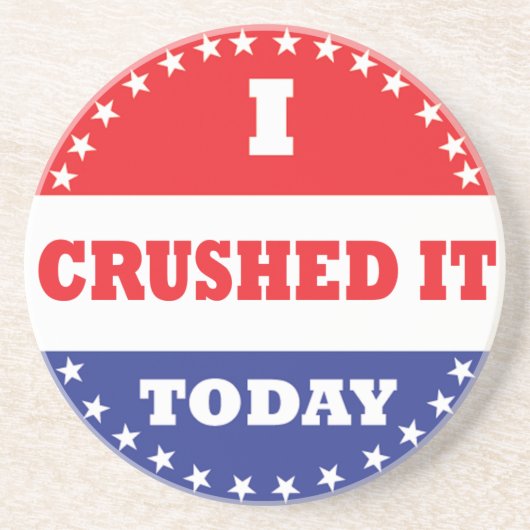 Ik heb het vandaag verknald zandsteen onderzetter (Voorkant)