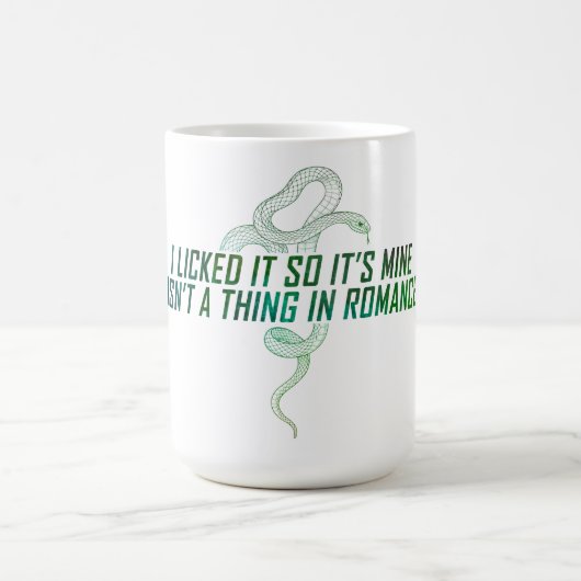 "Ik heb het verklikt, dus het is mijn Magische Mok (Midden)