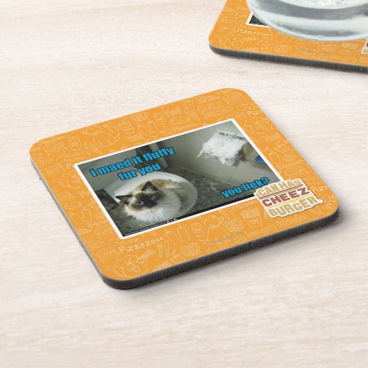 Ik heb het vlot bont gemaakt. bier onderzetter (Linkerzijde)