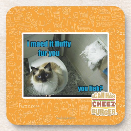 Ik heb het vlot bont gemaakt. bier onderzetter (Voorkant)