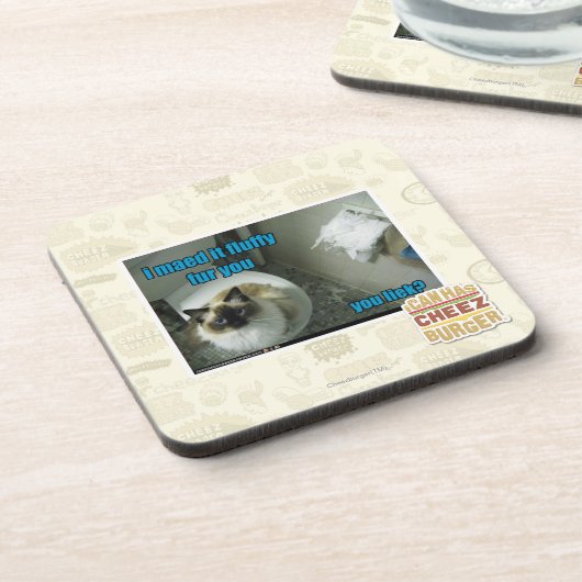 Ik heb het vlot bont gemaakt. bier onderzetter (Linkerzijde)