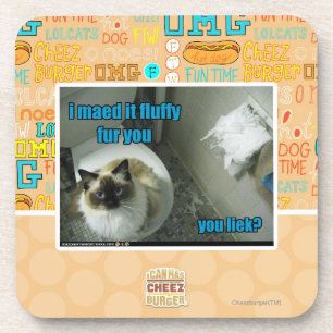 Ik heb het vlot bont gemaakt. drankjes onderzetter