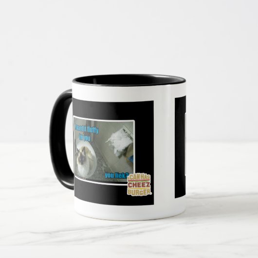 Ik heb het vlot bont gemaakt. mok (Voorkant links)