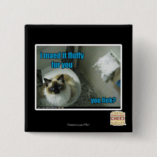 Ik heb het vlot bont gemaakt. vierkante button 5,1 cm