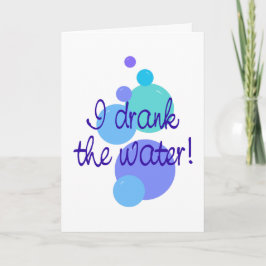 Ik heb het water Drink Aankondiging