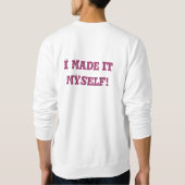 Ik heb het zelf gemaakt. trui (Achterkant)