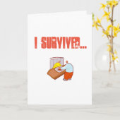 Ik heb het ziekenhuis overleefd kaart (Gele Bloem)