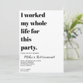 Ik heb hier mijn hele leven voor gewerkt? kaart (Staand voorkant)