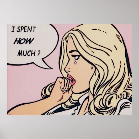 ik heb hoeveel uitgegeven poster (Voorkant)