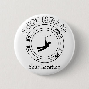 Ik heb hoge Zipline Ronde Button 5,7 Cm