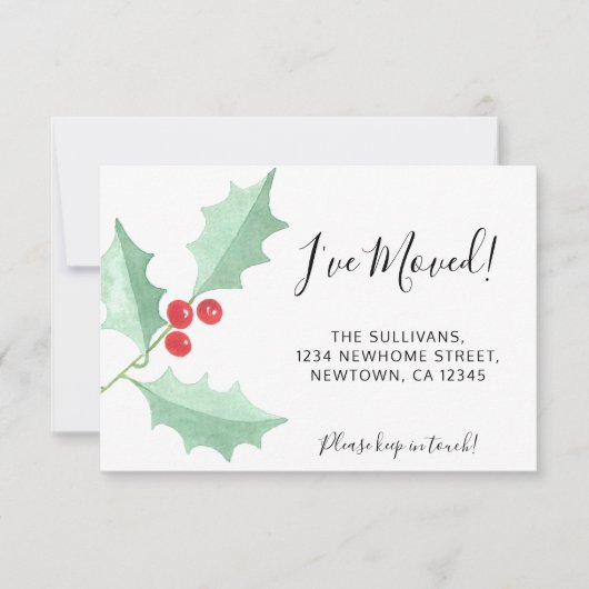 Ik heb Holly Moving Aankondiging Mini Kaart verpla (Voorkant)