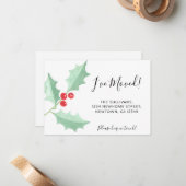 Ik heb Holly Moving Aankondiging Mini Kaart verpla (Voorkant / Achterkant in situ)