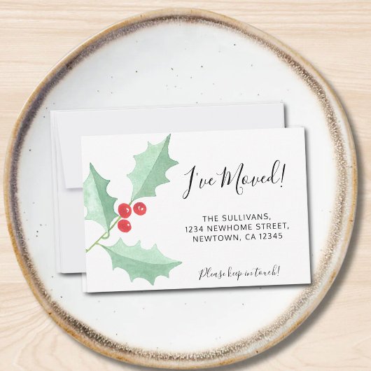 Ik heb Holly Moving Aankondiging Mini Kaart verpla