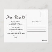 Ik heb Home Sweet Home Briefkaart verplaatst (Achterkant)