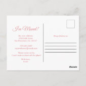 Ik heb Home Sweet Home Floral Briefkaart verplaats (Achterkant)