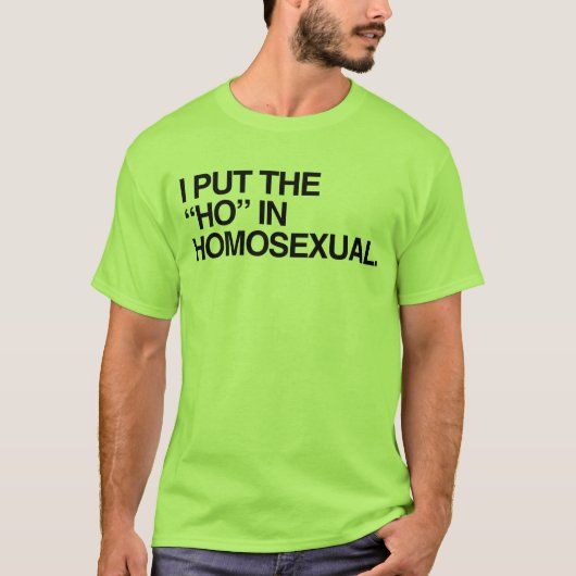 IK HEB HOMOSEKSUEEL GEWERKT T-SHIRT (Voorkant)
