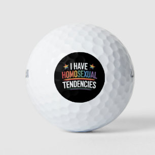 Ik heb homoseksuele neigingen LGBTQ Pride Rainbow Golfballen