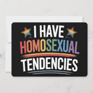 Ik heb homoseksuele neigingen LGBTQ Pride Rainbow Kaart