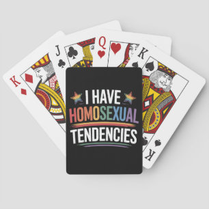 Ik heb homoseksuele neigingen LGBTQ Pride Rainbow Pokerkaarten