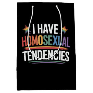 Ik Heb Homoseksuele Neigingen LGBTQ Pride Regenboo Medium Cadeauzakje