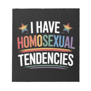 Ik Heb Homoseksuele Neigingen LGBTQ Pride Regenboo Notitieblok