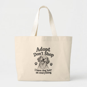 Ik Heb Hondenhaar Overal Grappige Hond Moeder Tote Grote Tote Bag