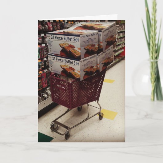 "Ik heb honger, jongens." Verjaardag Kaart (Voorkant)